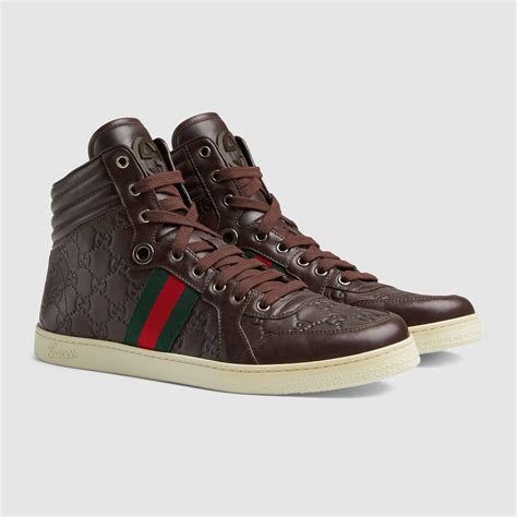 gucci high top shoes|Gucci shoes men high top.